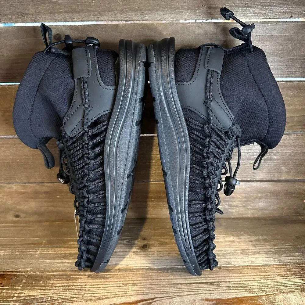New NWOB Womens Keen Uneek High‎ Top x Hyke Black Ankle Boots Shoes Size 8.5 M